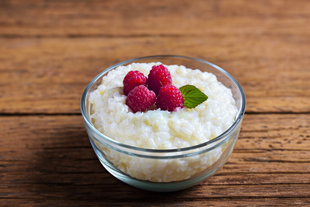 Rice Porridge with Water and Milk