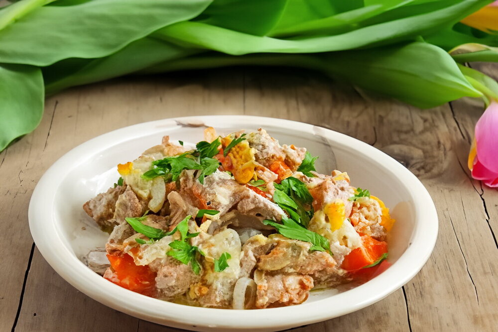 Pork Baked in the Oven with Mayonnaise