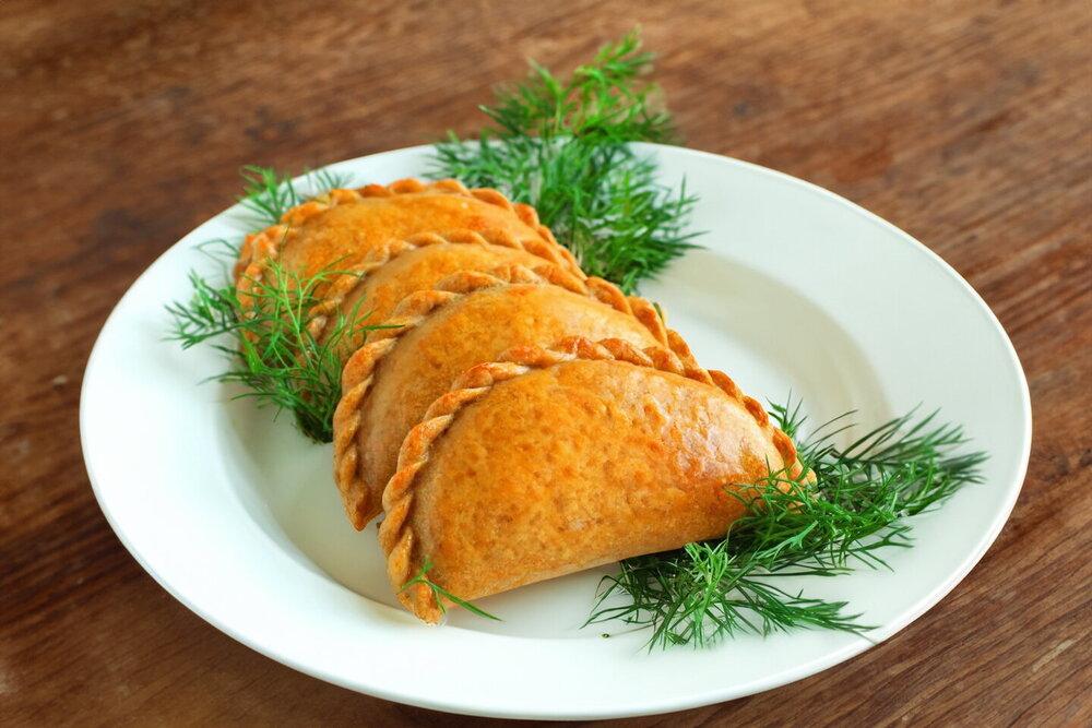 Rye Flour Pirozhki Without Yeast (Oven-Baked)