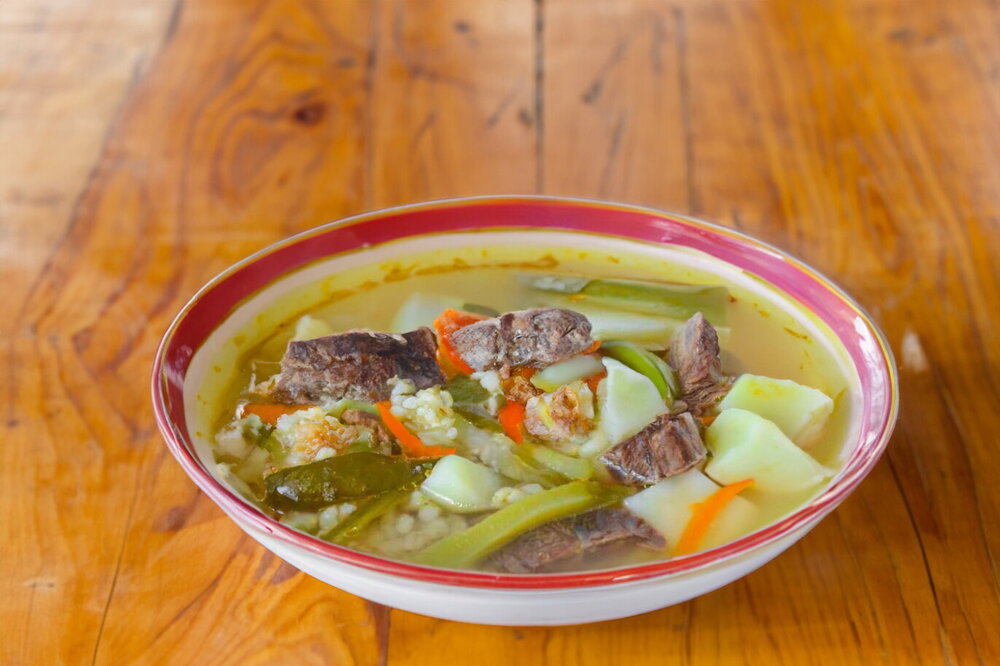 Rassolnik with Beef Broth and Pearl Barley