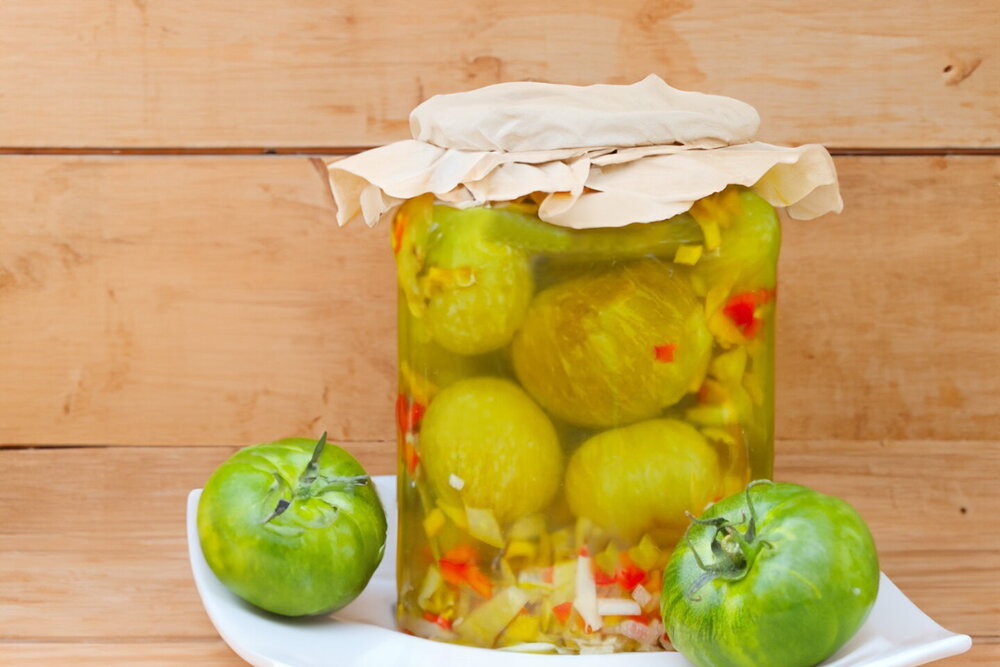 Green Tomatoes and Bell Peppers for Winter