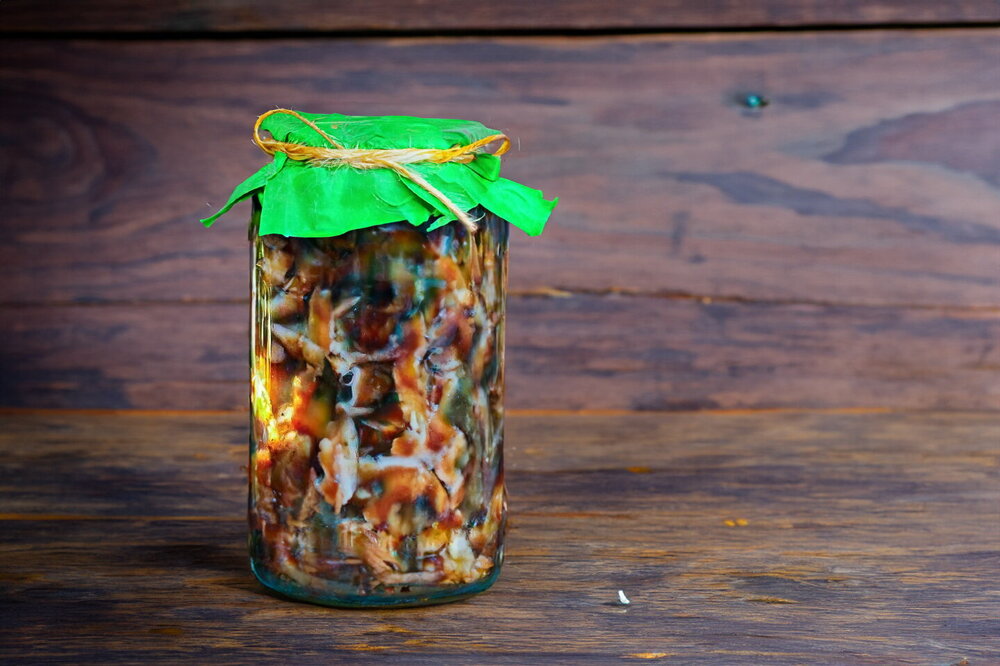 Simple Marinated Honey Mushrooms for Winter in Jars