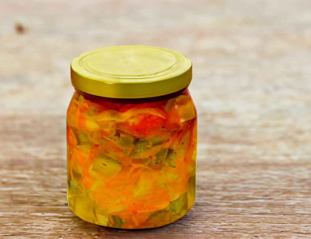 Zucchini with Onions and Carrots for Winter