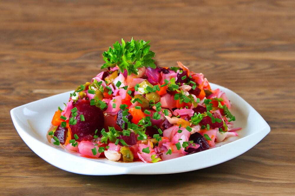 Classic Vinaigrette with Beans and Sauerkraut