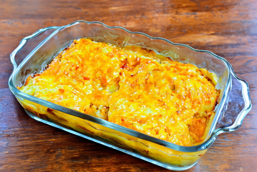Baked Fish with Carrots and Mayonnaise
