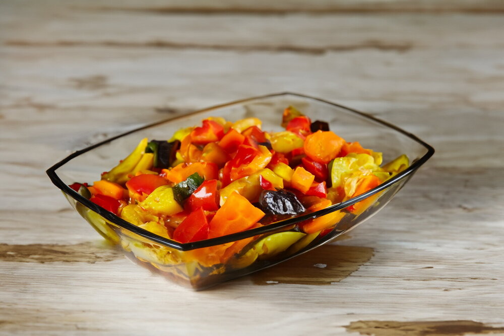 Vegetable Stew with Zucchini, Eggplant, and Cabbage