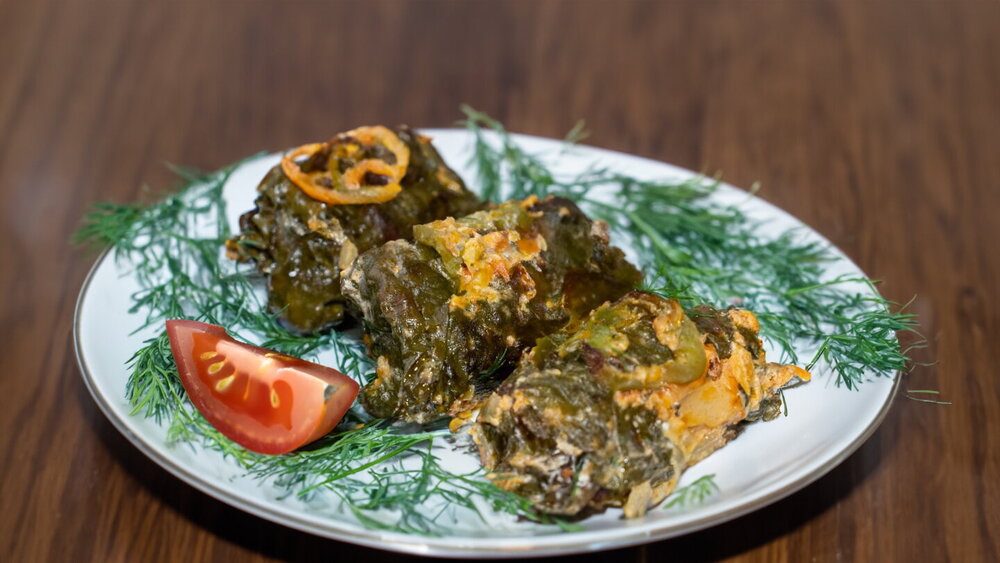 Turkish-Style Stuffed Beet Leaves