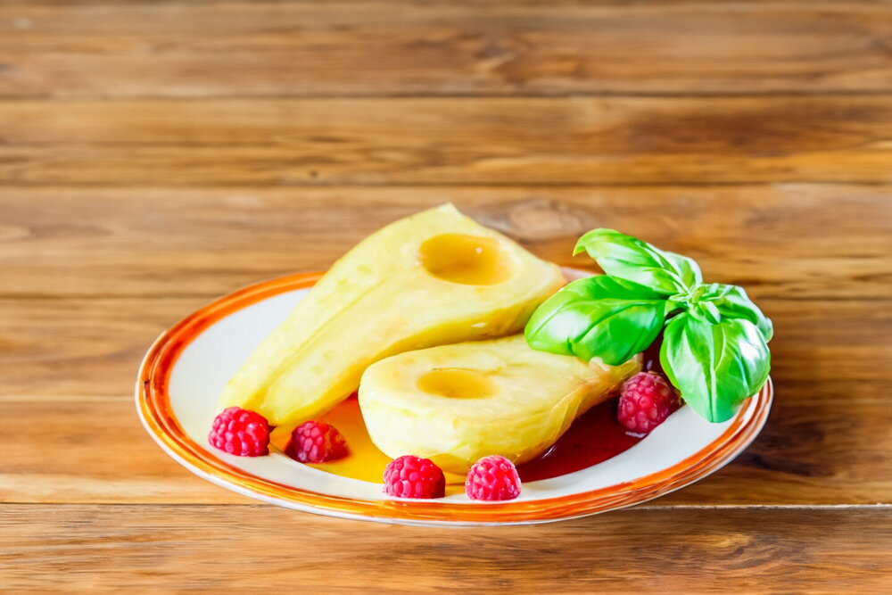 Caramelized Pears in a Frying Pan