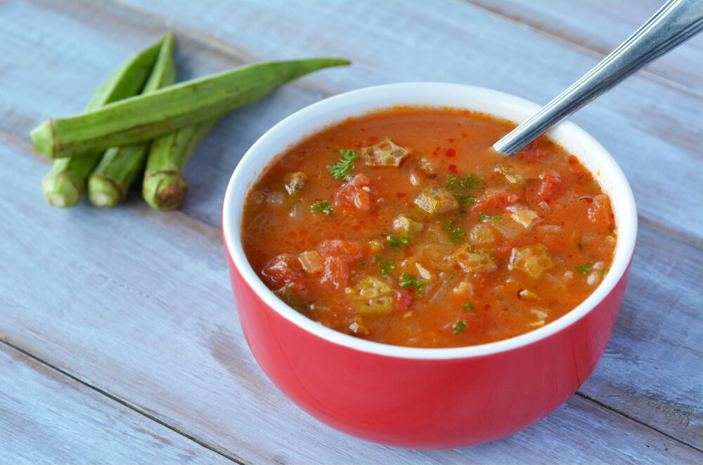 Okra soup