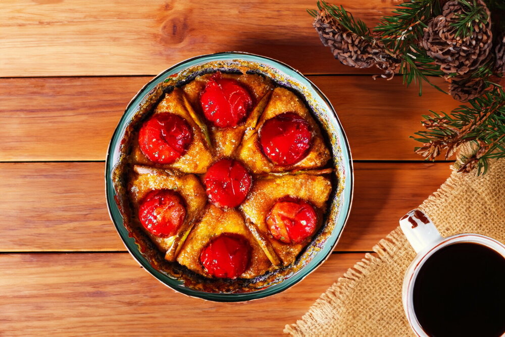 Fruit Pie in the Oven
