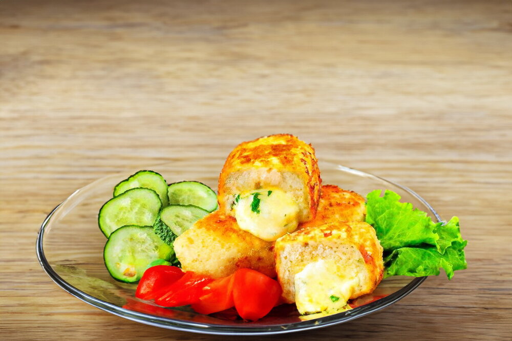 Chicken Zrazy with Cheese (Pan-Fried)