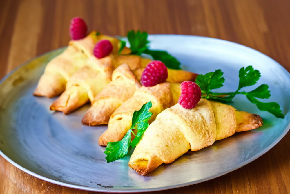Cottage Cheese Croissants (Rogaliki) in the Oven