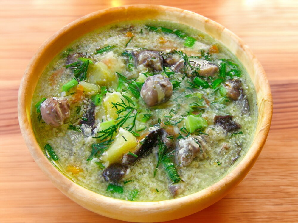 Salted Milk Mushroom Soup