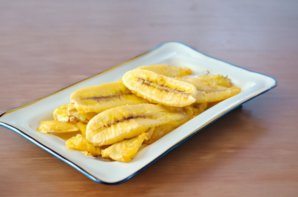 Fried Bananas in a Pan