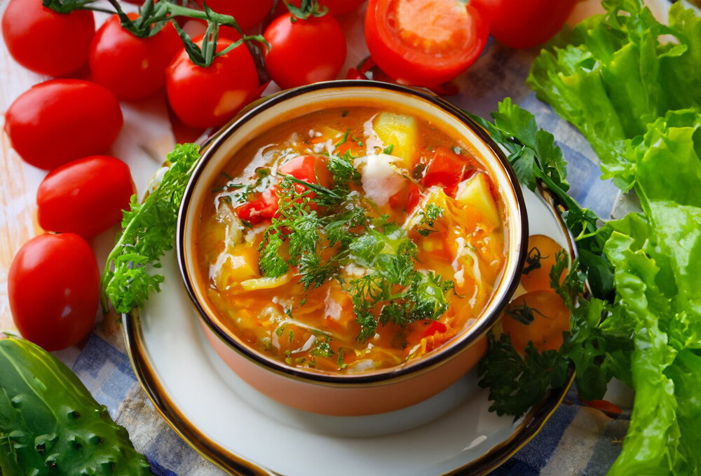 Cabbage Soup with Chicken (Fresh Cabbage Shchi)