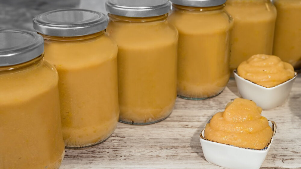 Apple Purée with Citric Acid for Winter (No Sterilization)