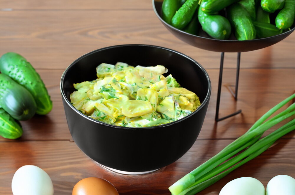 Fresh Cucumber and Egg Salad