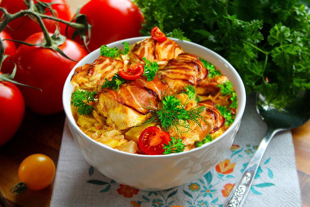 Chicken Wrapped in Bacon (Oven-Baked)