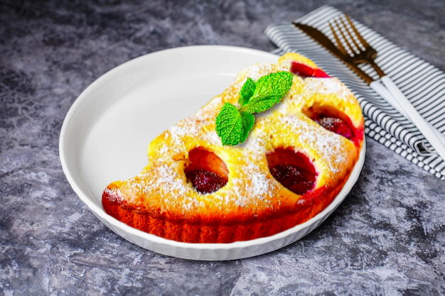 Kefir Plum Pour-Over Cake