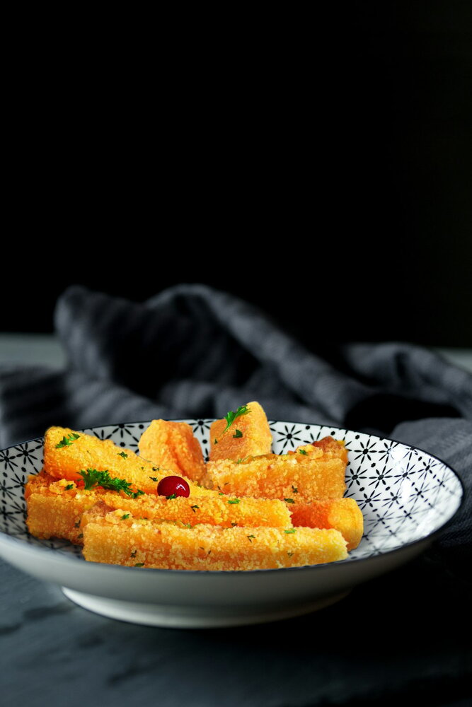 Deep-Fried Breaded Cheese Sticks for Beer