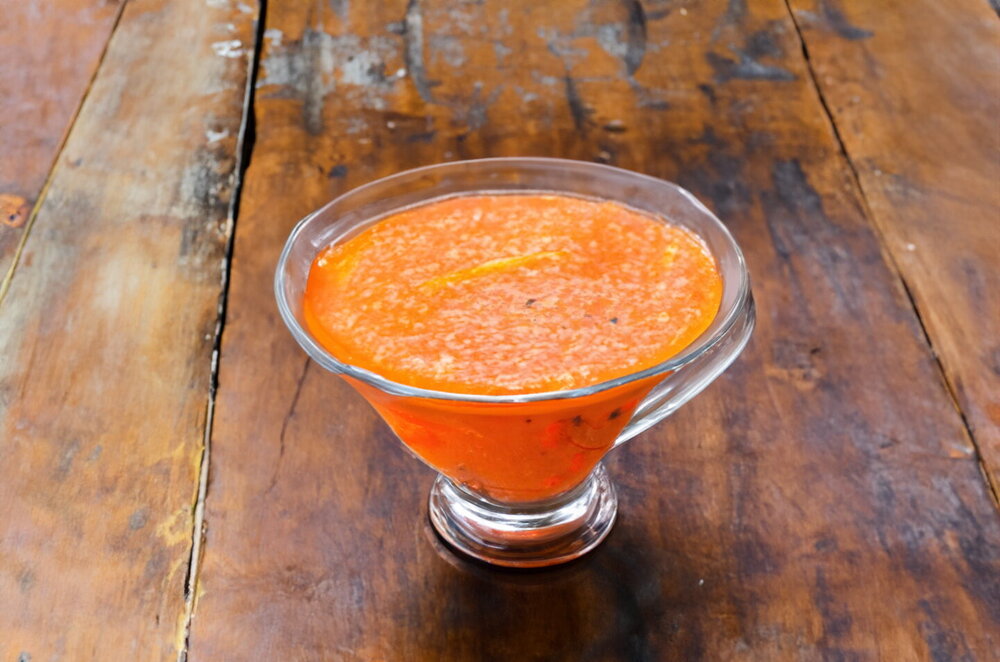 Mashed Sea Buckthorn with Sugar for Winter