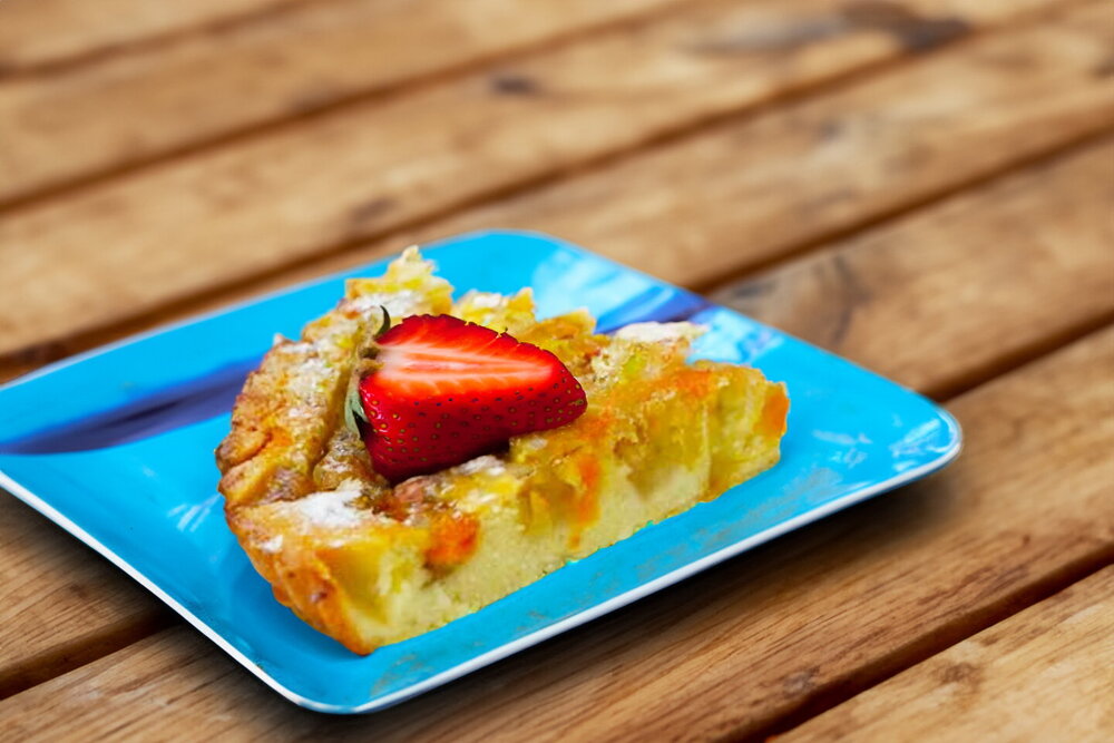 Apple and Pumpkin Chunk Pie with Milk