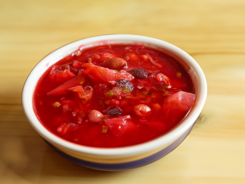 Vegan Borscht with Dried Beans