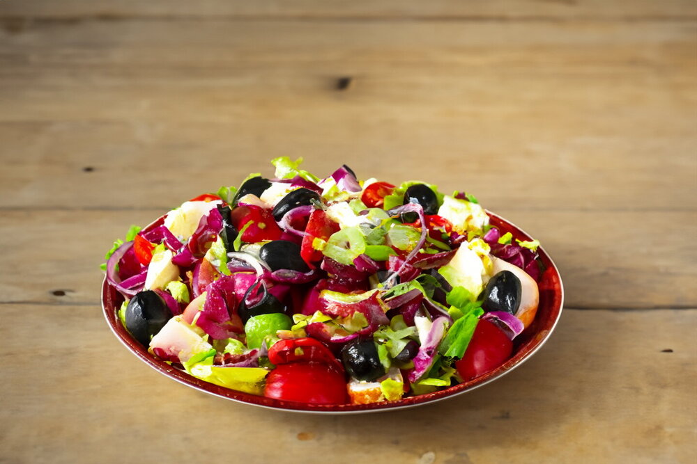 Smoked Chicken and Cheese Salad