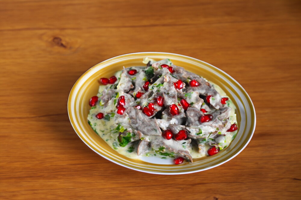 Beef Heart Stewed in Sour Cream