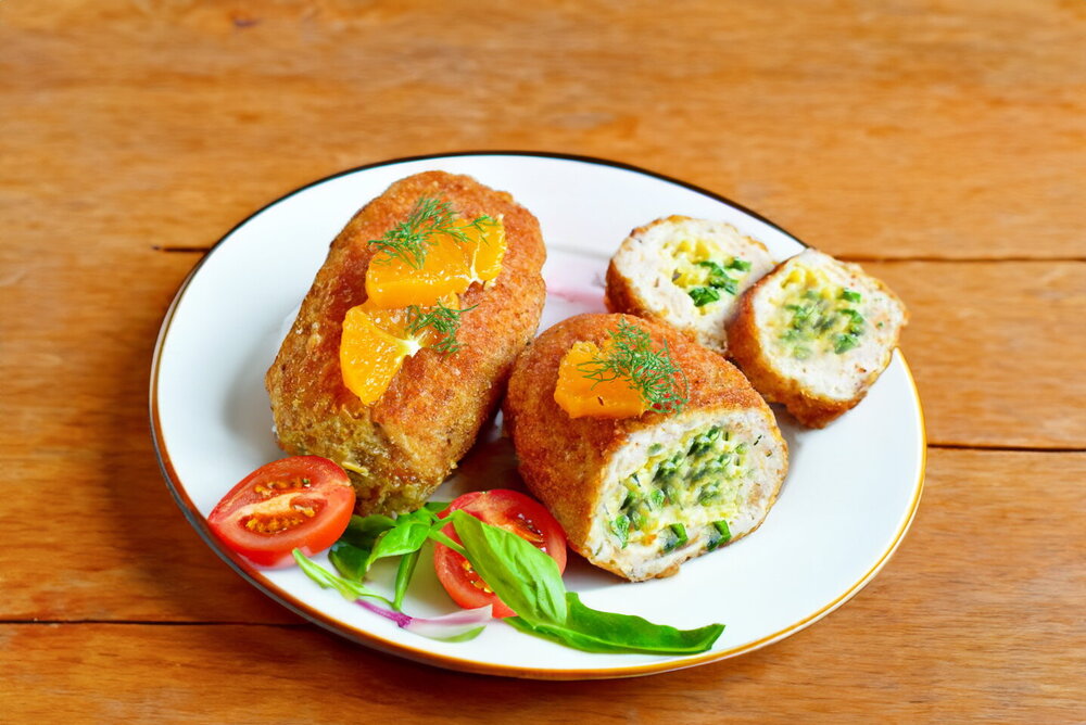 Chicken Patties with Creamy Filling