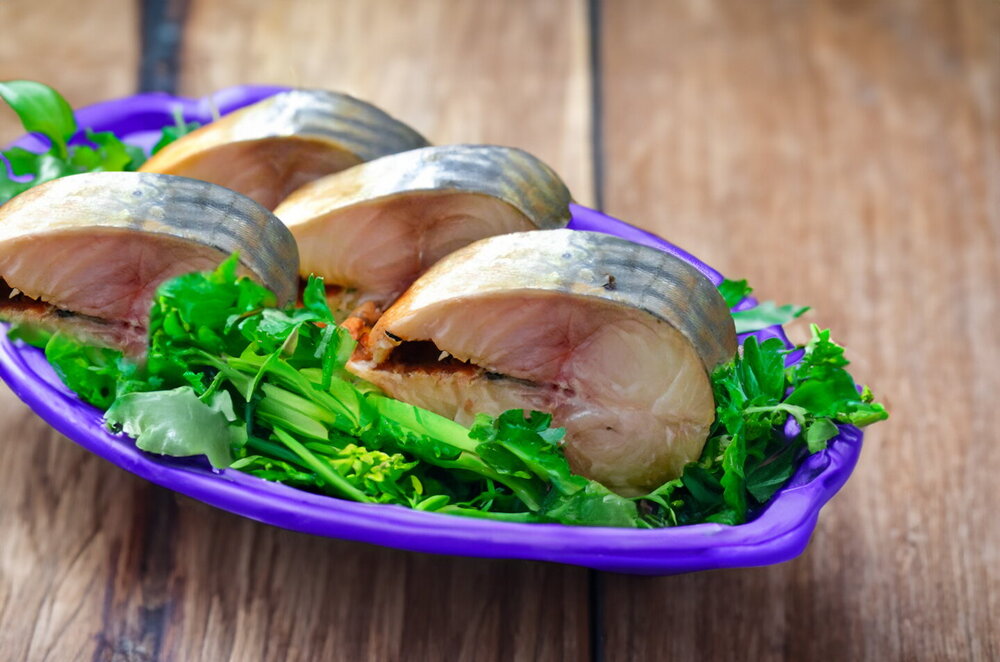 Mackerel Cured in Onion Skins and Tea Brine