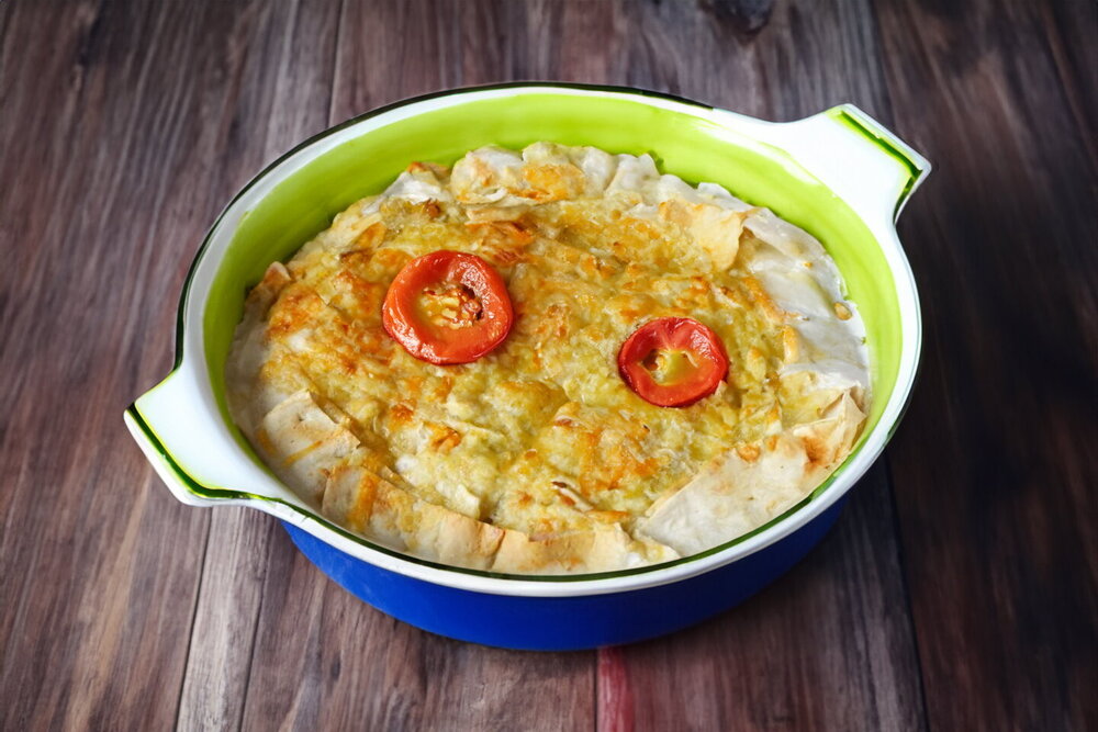 Lazy Skillet Lasagna with Ground Meat and Lavash