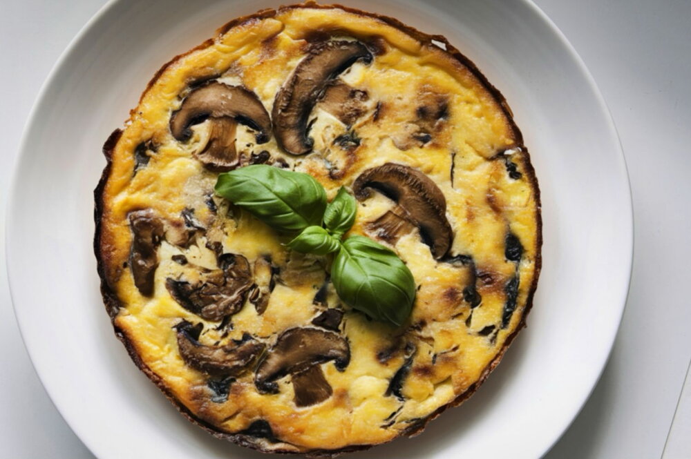 Mushroom frittata