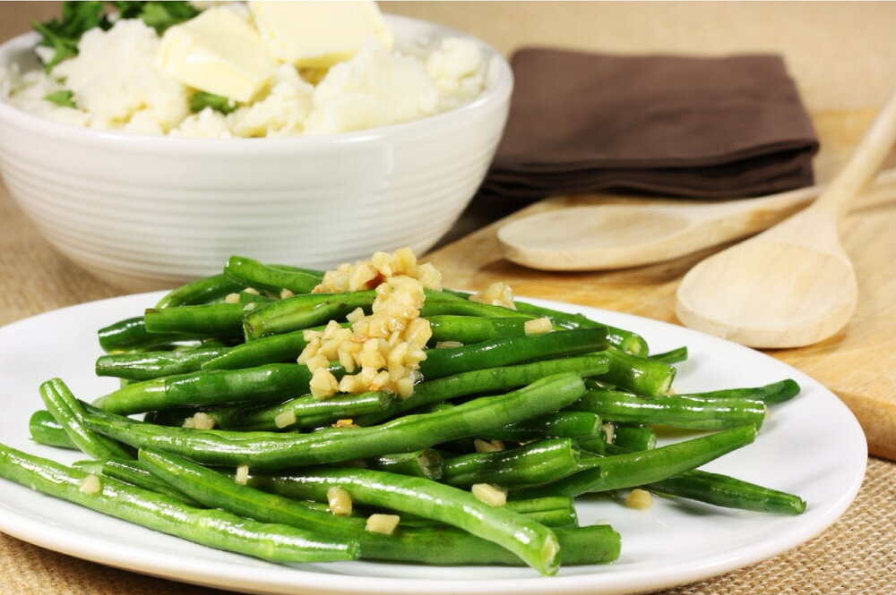 Green beans with garlic