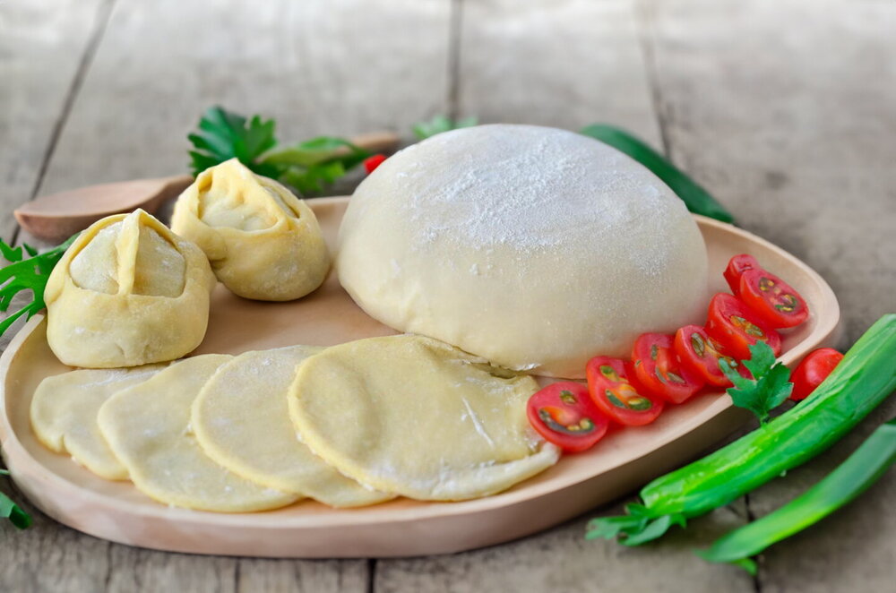 Classic Soft Dough for Manty with Egg