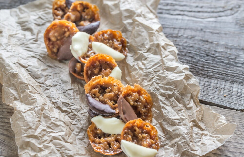 Almond florentines