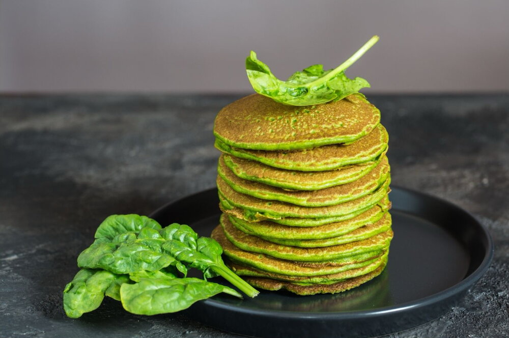 Spinach pancakes