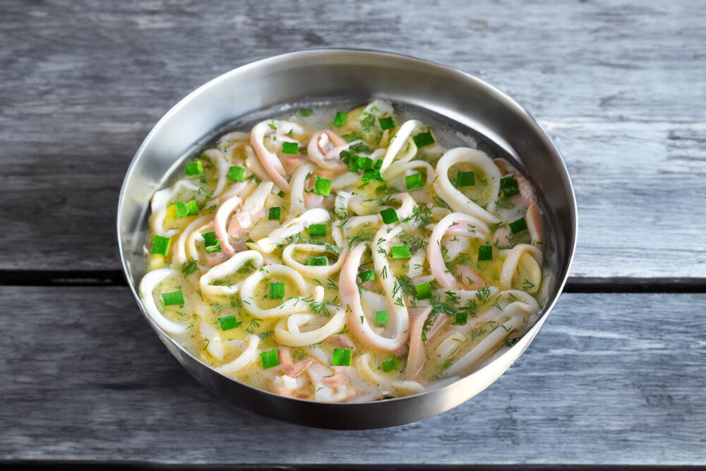 Squid in Garlic Sauce