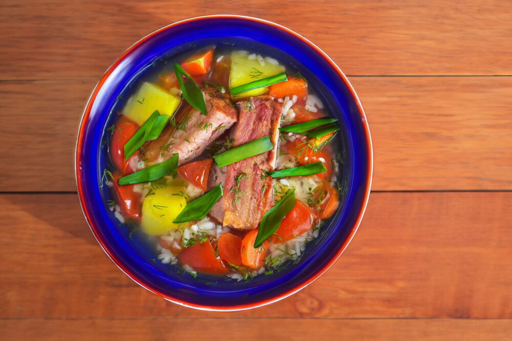 Soup with Smoked Pork Ribs