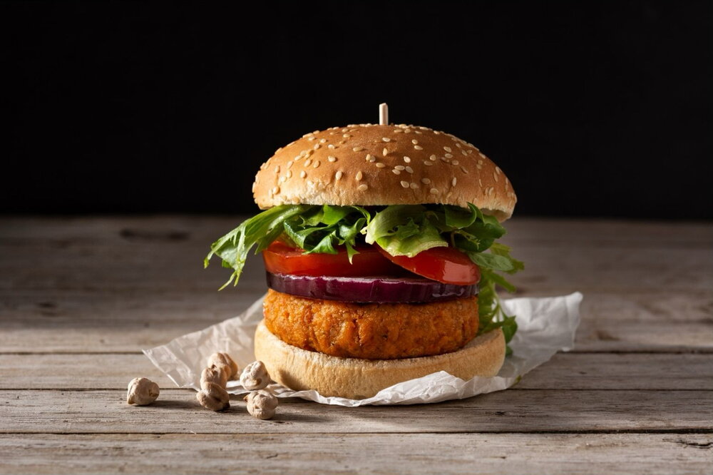 Healthy chickpea burgers