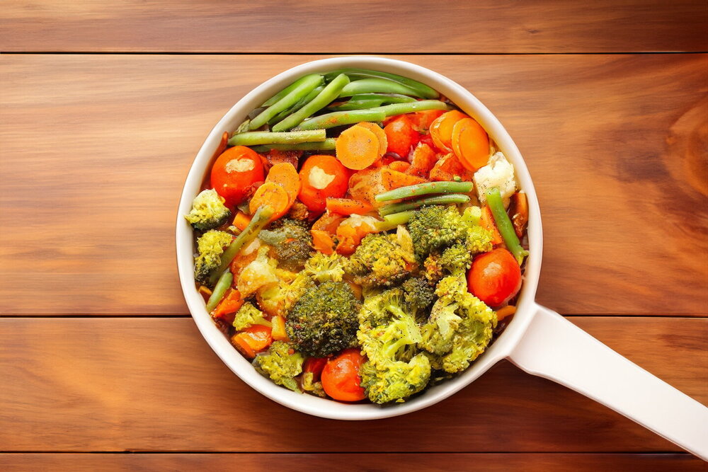 Gently Braised Vegetables