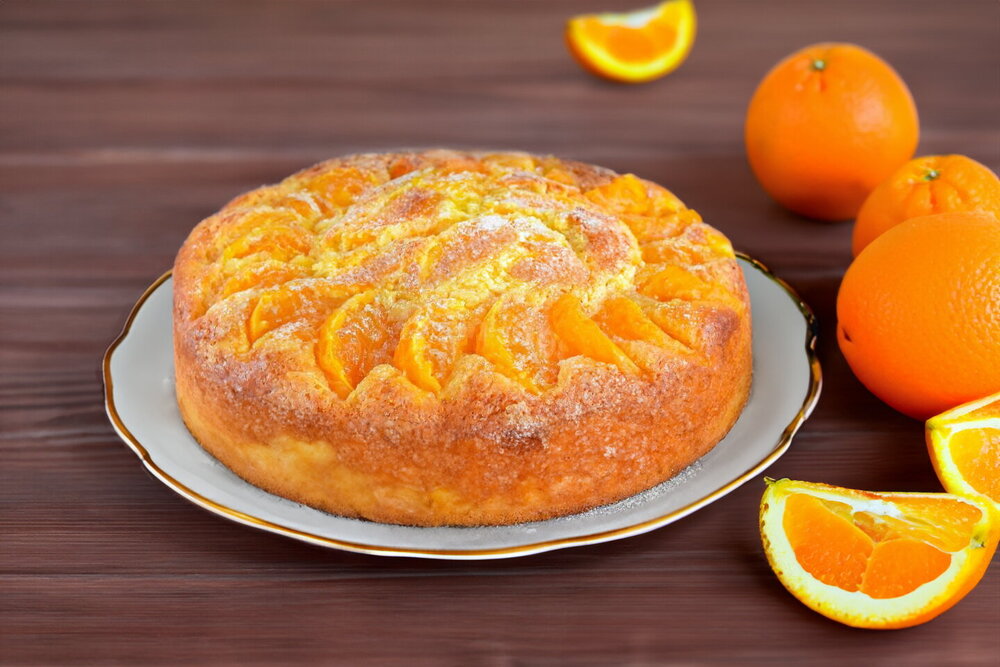 Simple Oven-Baked Tangerine Cake