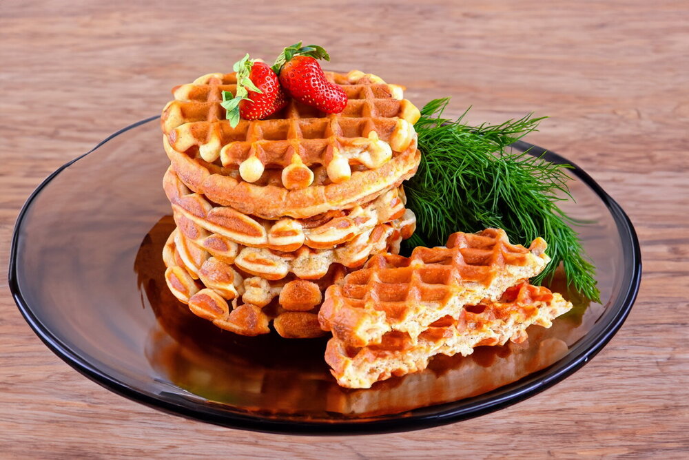 Vegan Waffles in a Waffle Maker