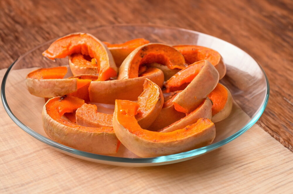 Sweet Oven-Roasted Pumpkin Pieces with Honey