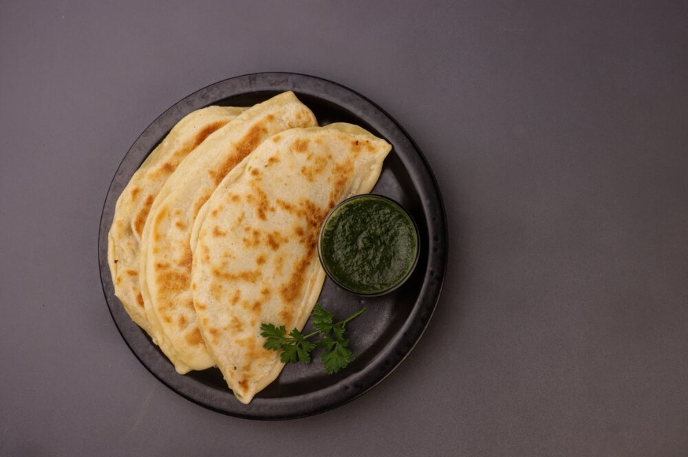 Potato-stuffed flatbreads