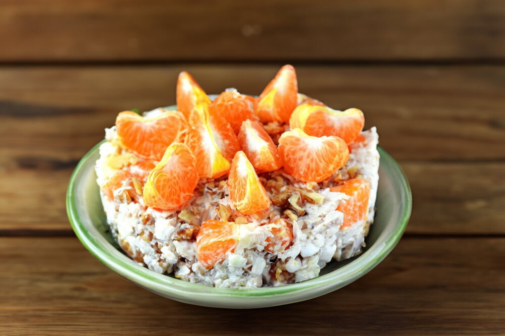 Mandarin, Chicken and Cheese Salad