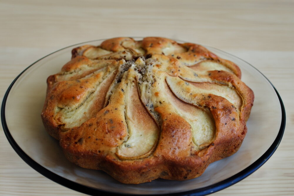 Pear Cake with Dark Chocolate