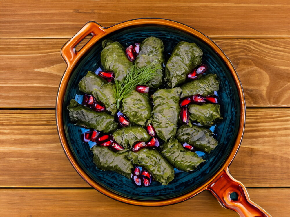 Classic Dolma in Grape Leaves (Simmered in a Pot)