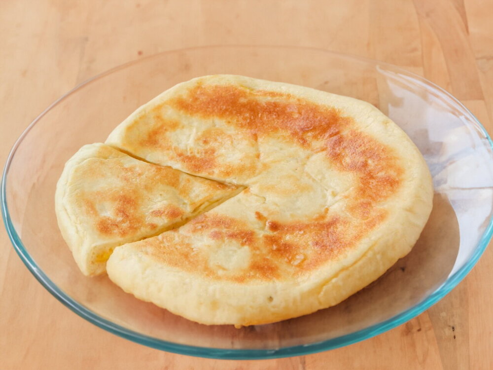 Ossetian-Style Cheese Pies in a Skillet