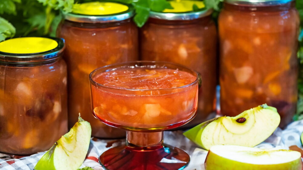 Apple & Pear Fruit Butter with Plums and Peaches